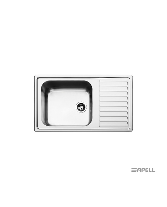 Stainless Steel Inset Sink Apell Anniversario 86x50 Inox Grained
