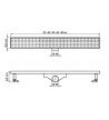 Tema Rain Duct Shower with Adjustable Height 33/40/50/60 & 80cm