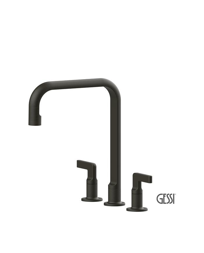 Μπαταρία Νεροχύτη 3 οπών INCISO, GESSI Aged Bronze