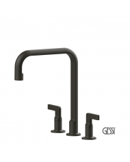 Μπαταρία Νεροχύτη 3 οπών INCISO, GESSI Aged Bronze