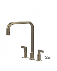 Μπαταρία Νεροχύτη 3 οπών INCISO, GESSI Antique Brass PVD