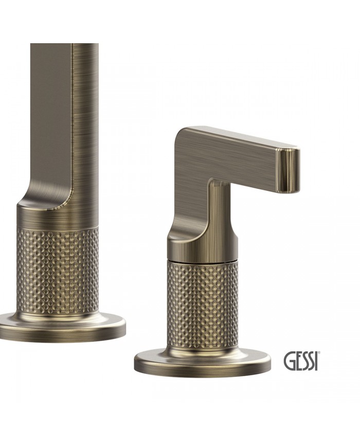 Μπαταρία Νεροχύτη 3 οπών INCISO, GESSI Antique Brass PVD