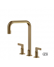 Μπαταρία Νεροχύτη 3 οπών INCISO, GESSI Warm Bronze Brushed PVD