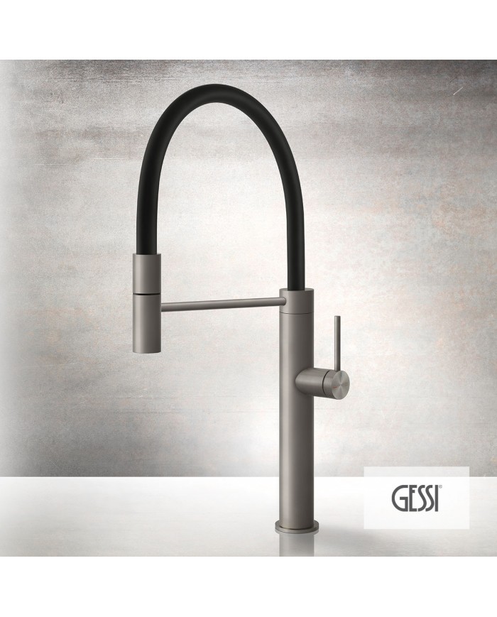 Μπαταρία Νεροχύτη 316 KITCHEN, GESSI Steel Brushed