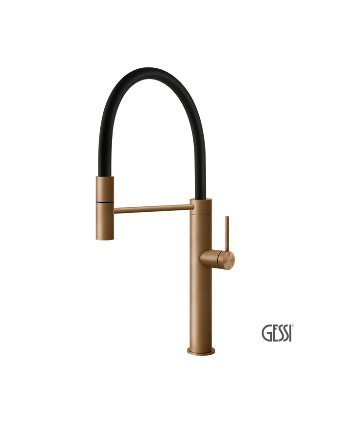 Μπαταρία Νεροχύτη 316 KITCHEN, GESSI Warm Bronze Brushed PVD