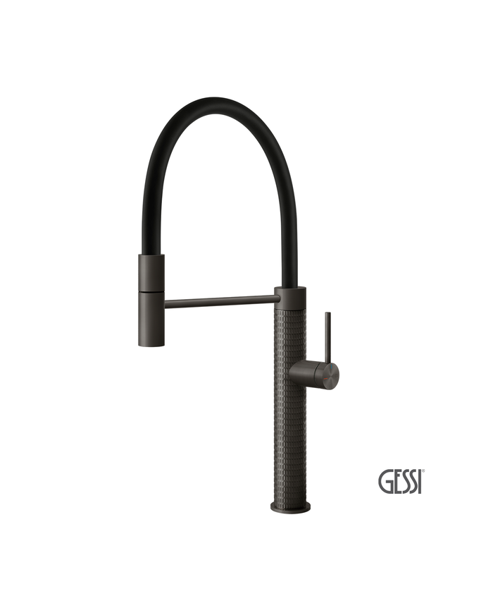 Μπαταρία Νεροχύτη 316 KITCHEN MECCANICA , GESSI Black Metal Brushed PVD
