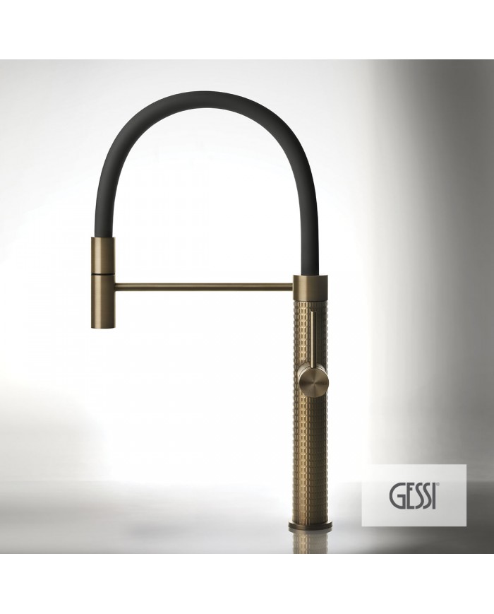Μπαταρία Νεροχύτη 316 KITCHEN MECCANICA , GESSI Warm Bronze Brushed PVD