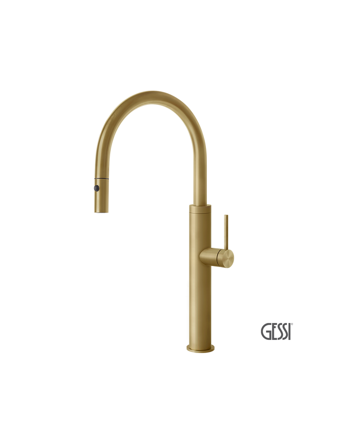 Μπαταρία Νεροχύτη 316 KITCHEN, GESSI Brass Brushed PVD