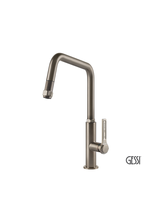 Μπαταρία Νεροχύτη OFFICINE, GESSI Inox Finish