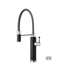 Μπαταρία Νεροχύτη HAPPY, GESSI Matt Black / Chrome