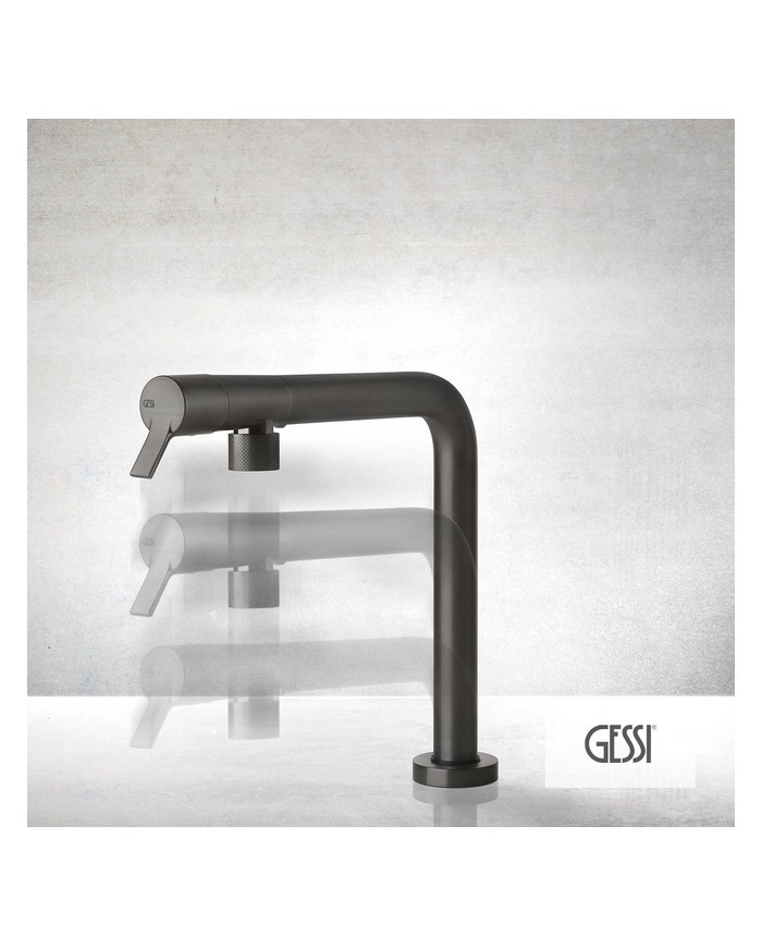 Μπαταρία Νεροχύτη SU & GIU' βυθιζόμενη | παραθύρου ,  GESSI Black Metal Brushed PVD