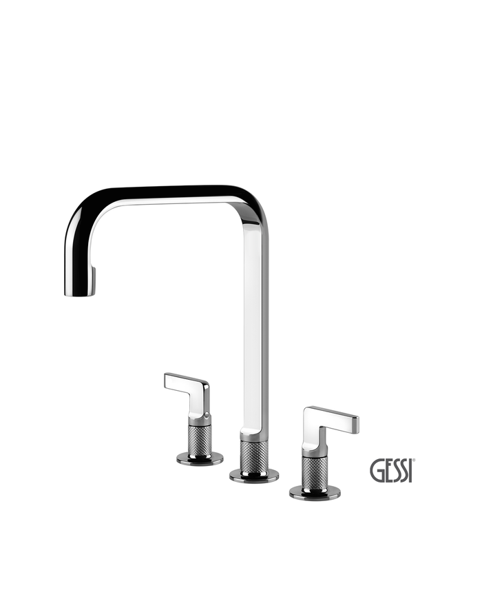 Μπαταρία Νεροχύτη 3 οπών INCISO, GESSI Chrome