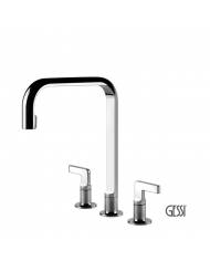 Μπαταρία Νεροχύτη 3 οπών INCISO, GESSI Chrome