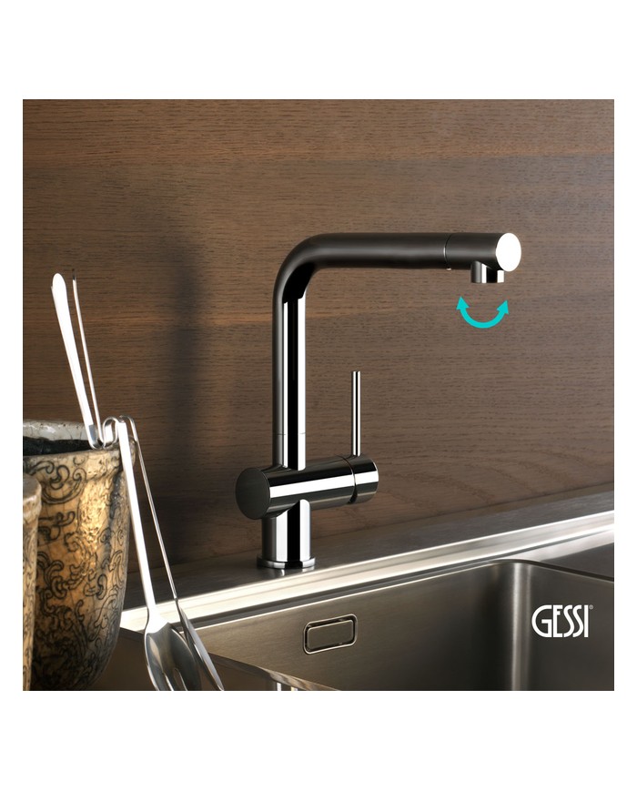 Μπαταρία Νεροχύτη OXYGENE,  GESSI CHROME
