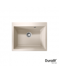 Undermount Duralit Beige Synthetic Heavy Duty Sink with One Trough (60x50cm)
