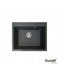 Undermount Duralit Graphite Synthetic Heavy Duty Single Bowl Sink (60x50cm)