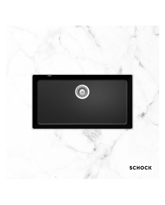 Νεροχύτης Υποκαθήμενος Schock Cristadur Mono Με μία Γούρνα 83,8x46,9 (Puro 1402)