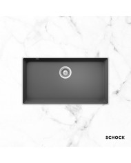 Νεροχύτης Υποκαθήμενος Schock Cristadur Mono Με μία Γούρνα 83,8x46,9 (Silverstone 1442)