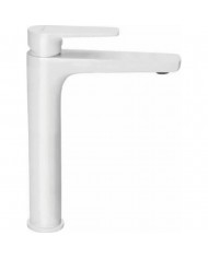 Modea Optima Plus Washbasin Faucet White 200mm High (00-02509/W)