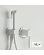 Built-in Bidet System La Torre Tech Flush Mix with Mixer & Sanitary Shower White Matt 1 Hole (12211-300)
