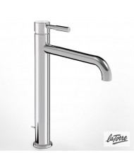 La Torre New Tech Chrome Tall Mixer Basin Faucet with Clic-Clac Valve (12507-100) La Torre New Tech Chrome Tall Mixer Basin Faucet with Clic-Clac Valve (12507-100)