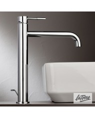 La Torre New Tech Chrome Tall Mixer Basin Faucet with Clic-Clac Valve (12507-100)