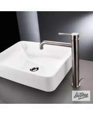 Μπαταρία Νιπτήρα Ψηλή Αναμεικτική La Torre New Tech Inox με Βαλβίδα clic-clac (12507-110)