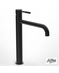 Washbasin faucet Tall Mixer La Torre New Tech Black Matt with clic-clac valve (12507-400)