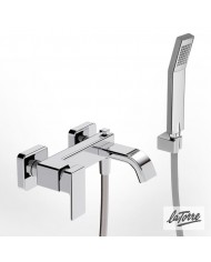 La Torre Profili Plus Chrome Bathroom Faucet with Telephone & Phone Wall Mount & Unbreakable Spiral (46019-100)