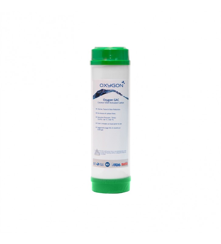 Replacement filter Oxygon GAC - activated carbon coconut shell 10 ”χ2.5” 5μm WPC-PN000052