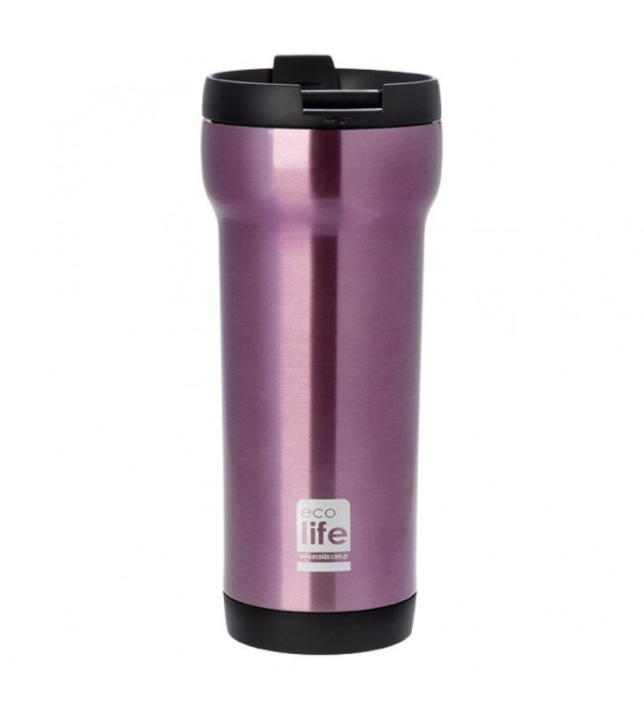 Θερμός για ροφήματα Ecolife Purple Coffee thermos 420ml