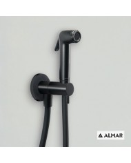 Built-in Bidet System Almar Flush 1 Without Mixing & Sanitary Shower Black Matt 1 Hole