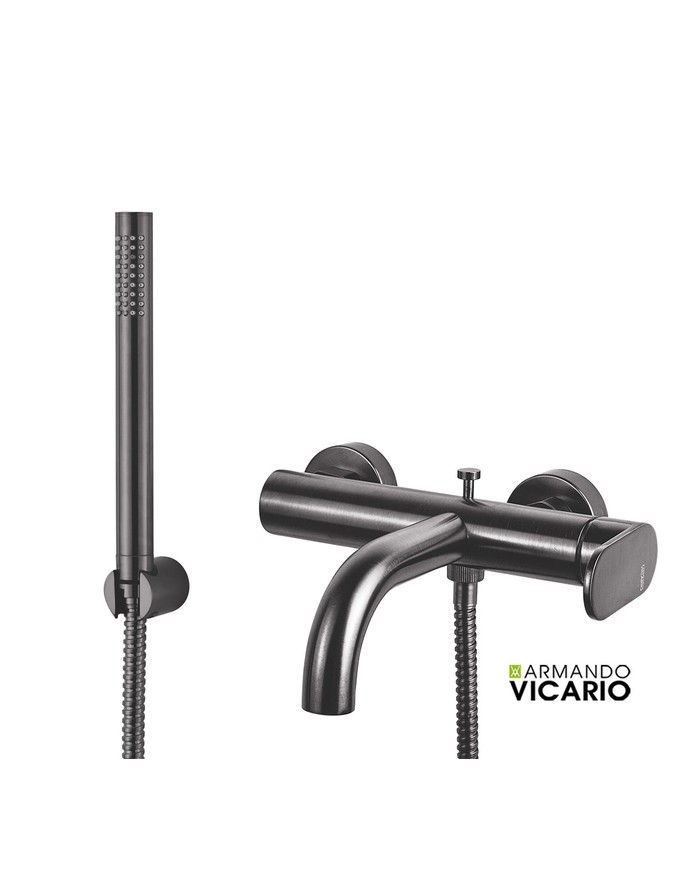 ΜΠΑΤ.ΛΟΥΤΡΟΥ SLIM VICARIO BLACK BRUSHED