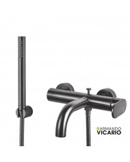 ΜΠΑΤ.ΛΟΥΤΡΟΥ SLIM VICARIO BLACK BRUSHED