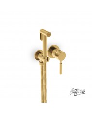 Built-in Bidet System La Torre Tech Flush Mix with Mixer & Sanitary Shower Gold Brushed 1 Hole (12211-201)