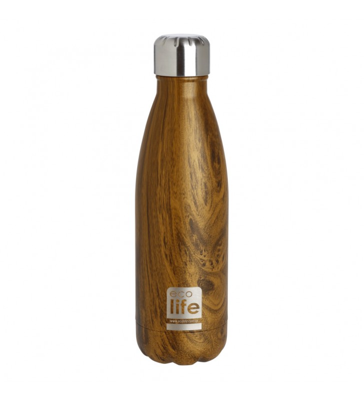 Οικολογικό θερμός Ecolife Wood Thermos 500ml με διπλά τοιχώματα