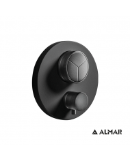 ΘΕΡΜΟΣΤ.ΜΙΚΤΗ 3 ΕΞΟΔ."PUSH" ALMAR BLACK MATT