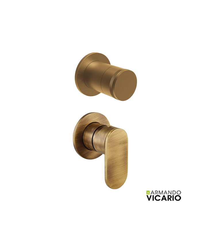ΜΙΚΤ. ΕΝΤΟΙΧ. ΜΕ ΕΚΤΡΟΠΕΑ 2 ΕΞΟΔΩΝ SLIM VICARIO BRONZE BRUSHED