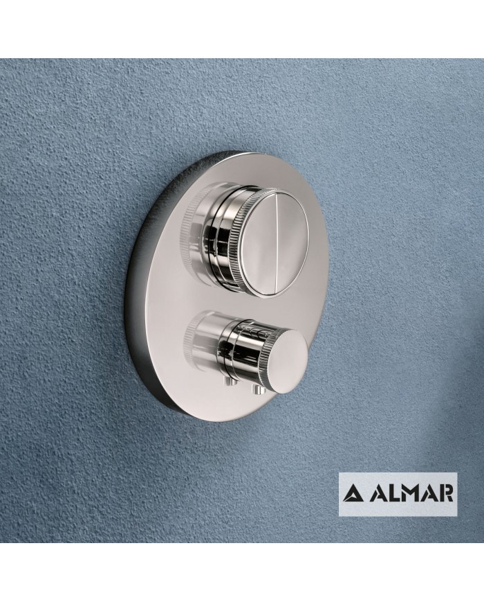 ΘΕΡΜΟΣΤΑΤΙΚΟΣ  ΜΙΚΤΗΣ 2 ΕΞΟΔ."PUSH" ALMAR INOX