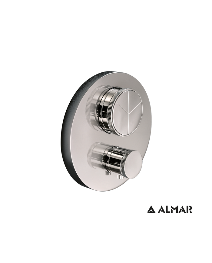 ΘΕΡΜΟΣΤΑΤΙΚΟΣ  ΜΙΚΤΗΣ 3 ΕΞΟΔ."PUSH" ALMAR INOX
