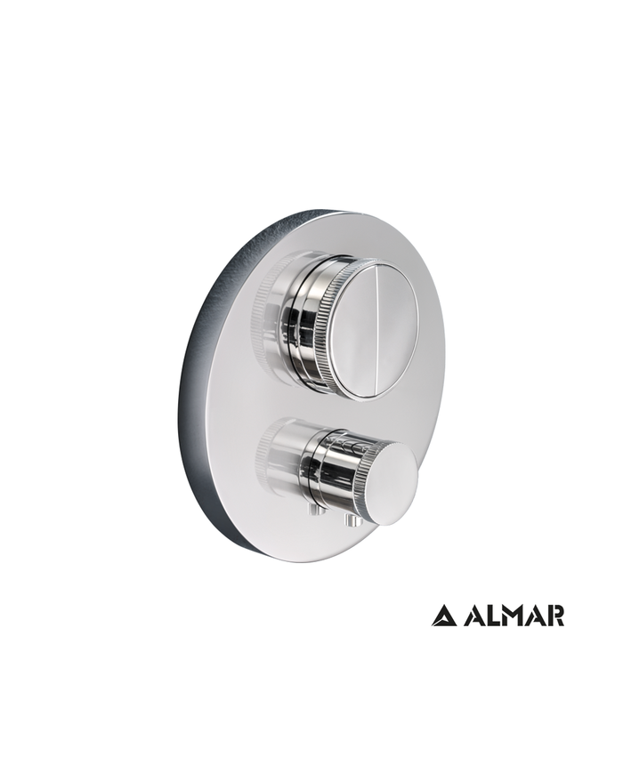 ΘΕΡΜΟΣΤΑΤΙΚΟΣ  ΜΙΚΤΗΣ 2 ΕΞΟΔ."PUSH" ALMAR CHROME