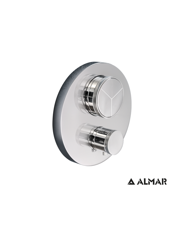 ΘΕΡΜΟΣΤΑΤΙΚΟΣ  ΜΙΚΤΗΣ 3 ΕΞΟΔ."PUSH" ALMAR CHROME