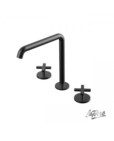 ΜΠΑΤ.ΝΙΠΤ.ΕΠΙΚΑΘ.3 ΟΠΩΝ+ΒΑΛΒ.CLIC-CLAC ELLE CROSS LA TORRE BLACK BRUSHED