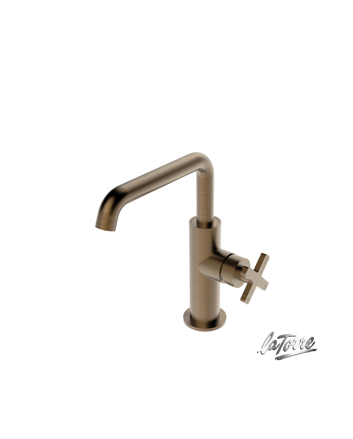 ΜΠΑΤ.ΝΙΠΤ.+ΒΑΛΒ.CLIC-CLAC ELLE CROSS LA TORRE ANTIQUE BRASS