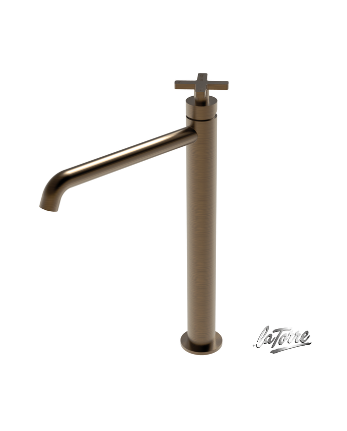 ΜΠΑΤ.ΝΙΠΤ.ΥΨΗΛΗ+ΒΑΛΒ.CLIC-CLAC ELLE CROSS LA TORRE ANTIQUE BRASS