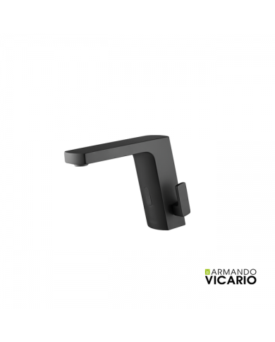 Μπαταρία Νιπτήρα Αναμεικτική Armando Vicario Sensi Ηλεκτρονική, Με Λεβιέ Ρύθμισης Θερμοκρασίας Black matt(500646-400)