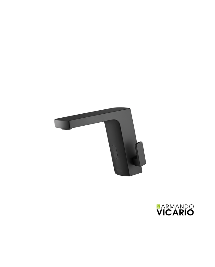 Μπαταρία Νιπτήρα Αναμεικτική Armando Vicario Sensi Ηλεκτρονική, Με Λεβιέ Ρύθμισης Θερμοκρασίας Black matt(500646-400)