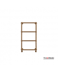 Θερμαντικό Σώμα Μπάνιου (Θερμαινόμενη Πετσετοκρεμάστρα) Adelphi Inox 304 (87,6 X 49,4) Antique Brass (ADE8849-221)