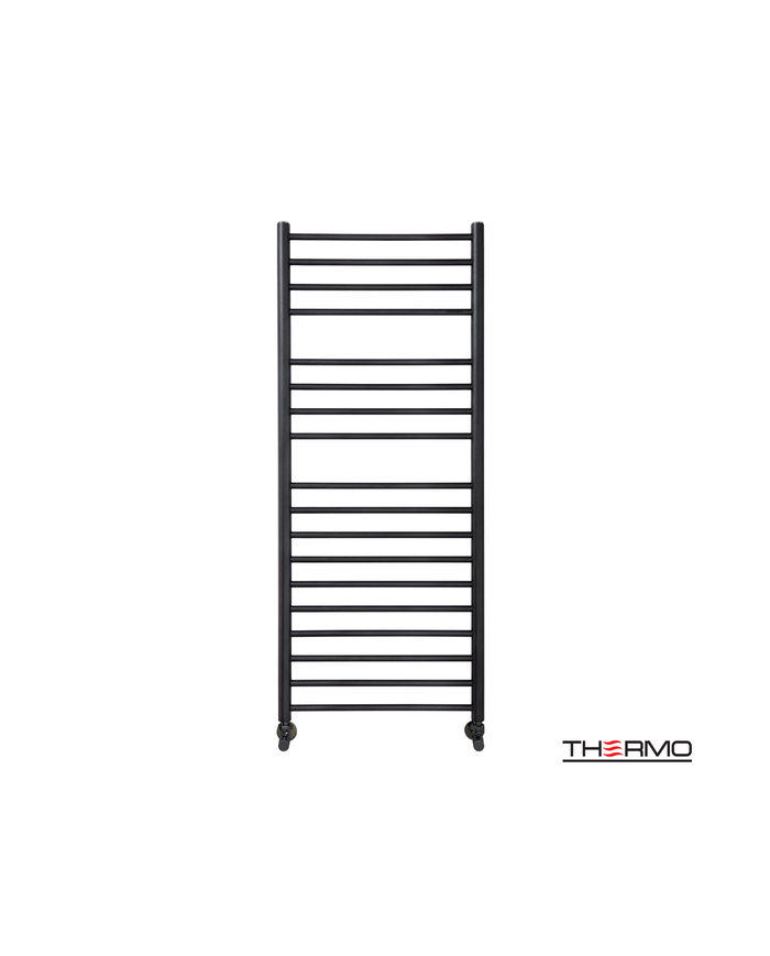 Bathroom Heater (Heated Towel Rail) Bellavia Inox 304 (120x50) Silk Black (BEL12050-401)