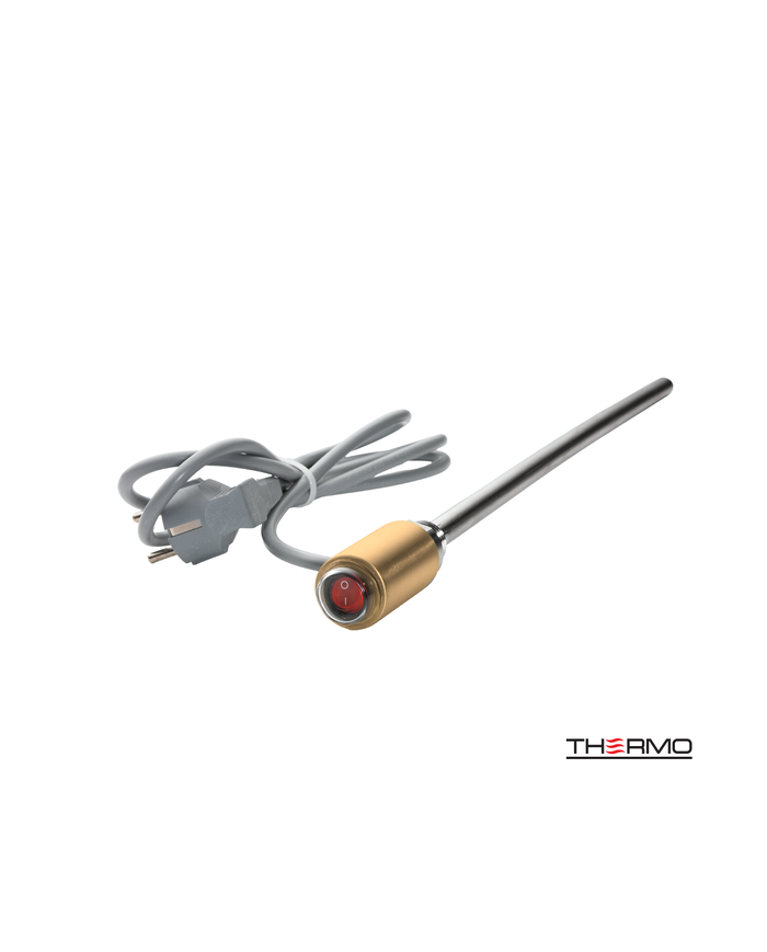 Electric heating element 200W Brushed Brass (Gold) PVD for bathroom heater (HE200W-211)